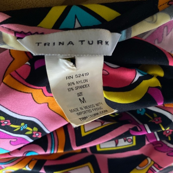 Trina Turk batwing sleeve blouse/dress/sun coverup - Picture 5 of 5